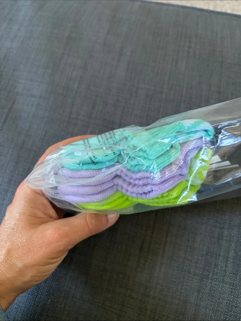 adidas women’s No-Show Athletic Socks in Gray, Lavendar. Neon Green